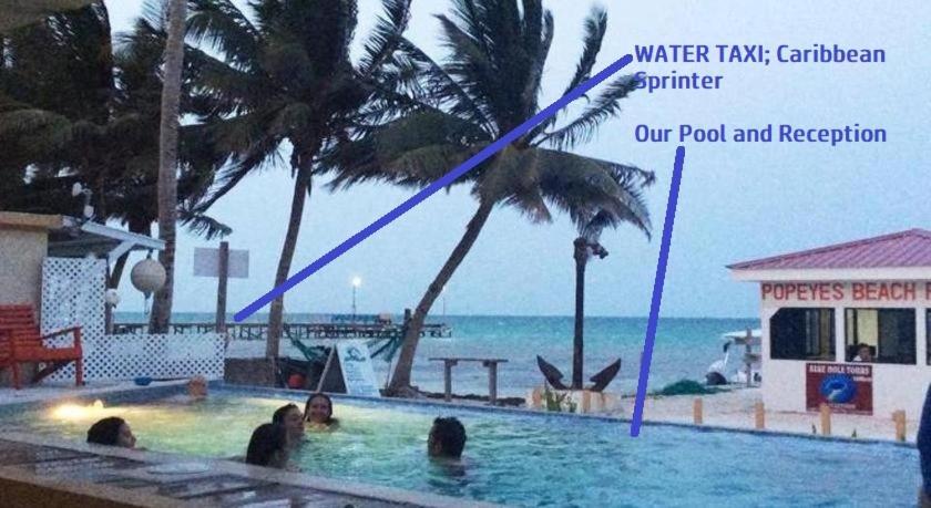 Beach Club Budget Rooms At Popeyes Caye Caulker Luaran gambar